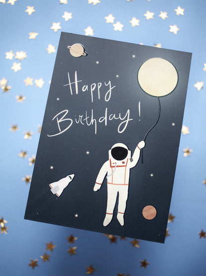 Astronaut Birthday Card Greeting Cards - Honeypress Design