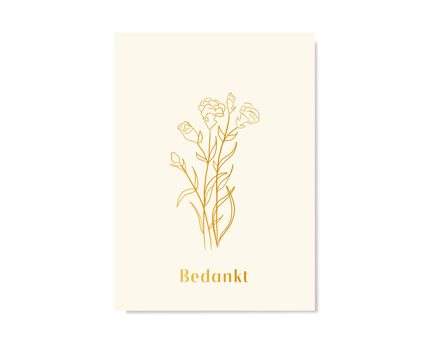 Bedankt Mini Kaartje Greeting Cards - Honeypress Design