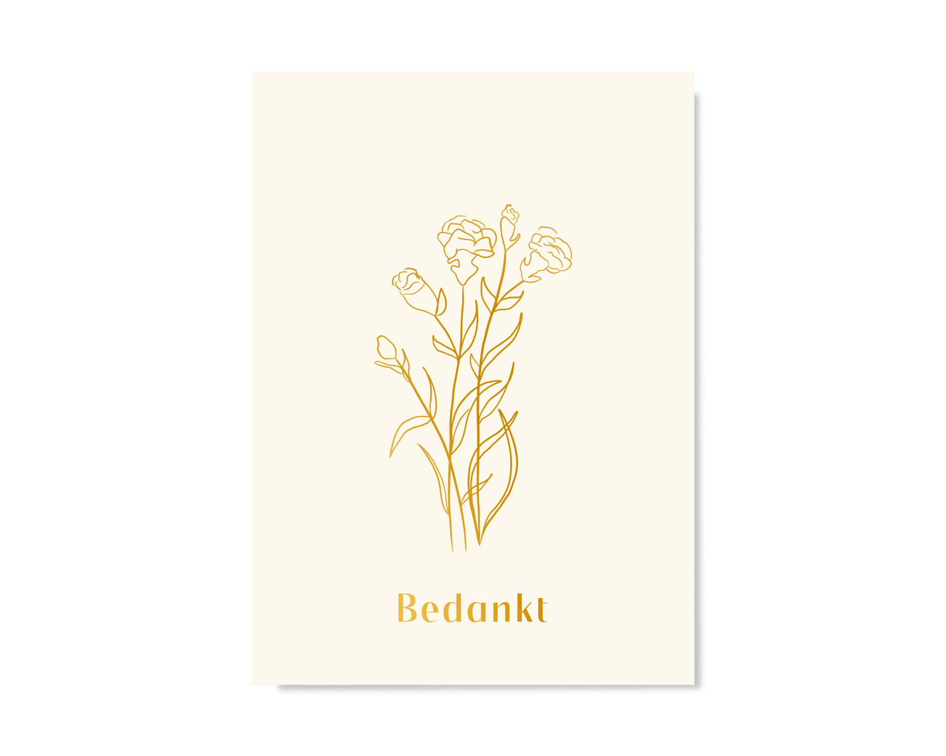 Bedankt Mini Kaartje Greeting Cards - Honeypress Design