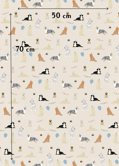 Birthday Dogs Card + Wrapping Paper Wrapping Paper - Honeypress Design