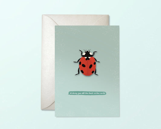 Lucky Ladybug Card Greeting Cards - Honeypress Design