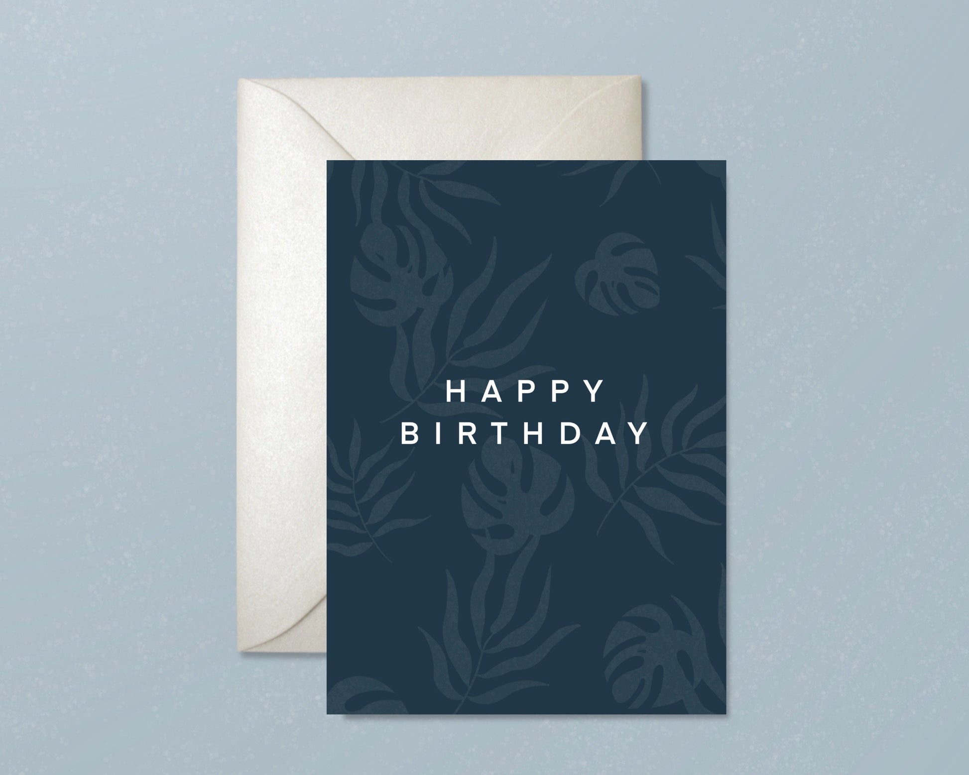 Monstera Happy Birthday Card Greeting Cards - Honeypress Design