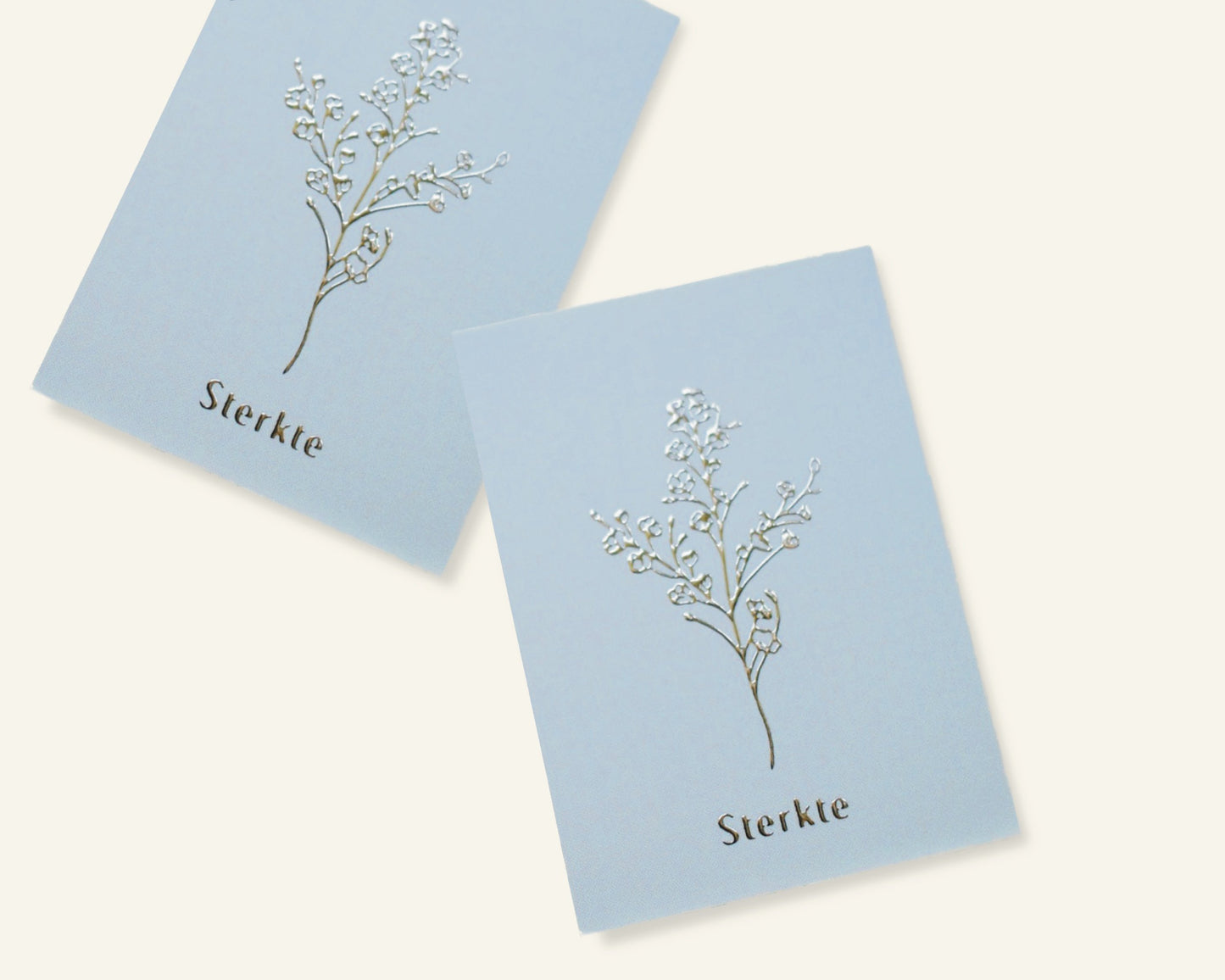 Sterkte Mini Kaartje Greeting Cards - Honeypress Design