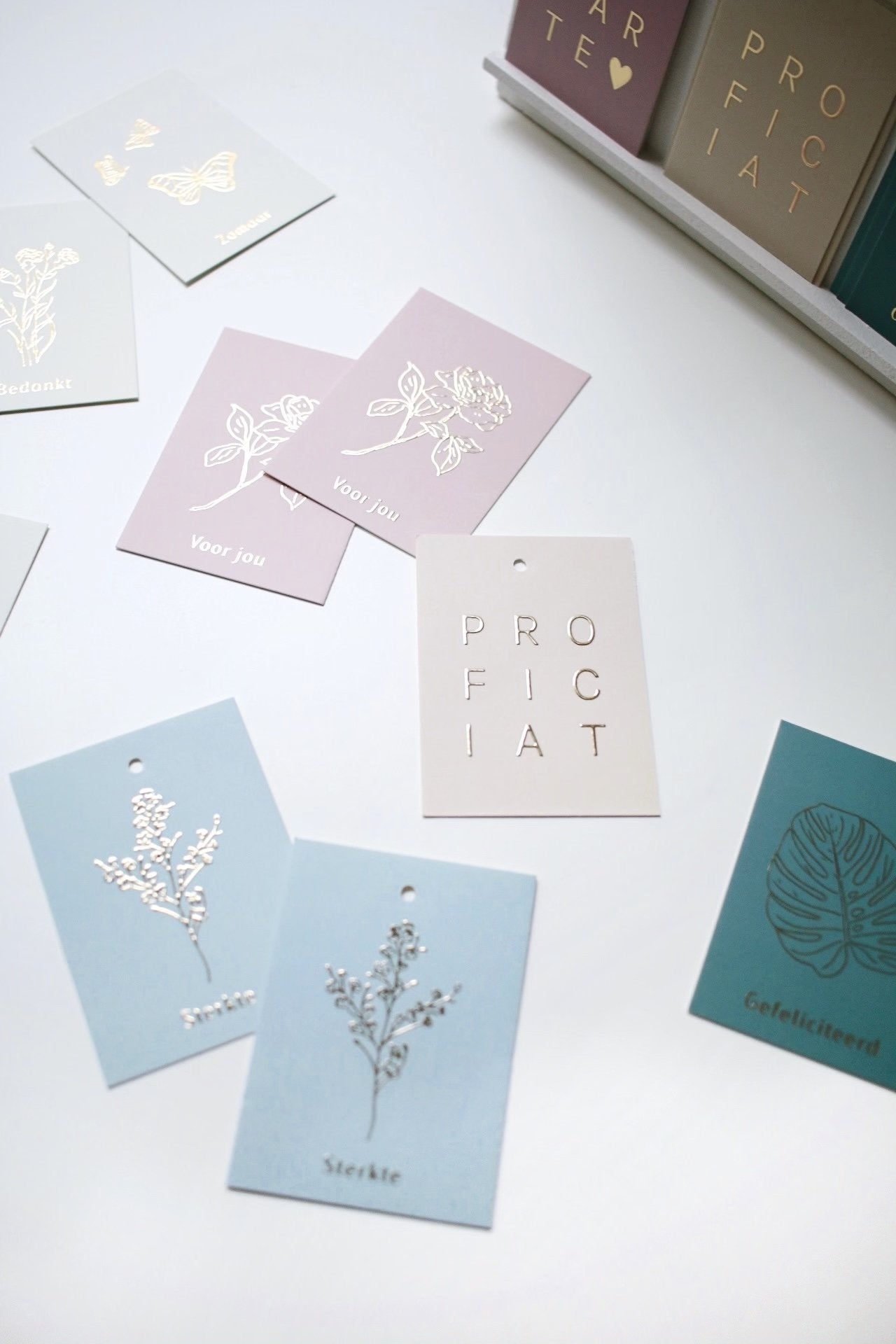 Van Harte Mini Kaartje Greeting Cards - Honeypress Design