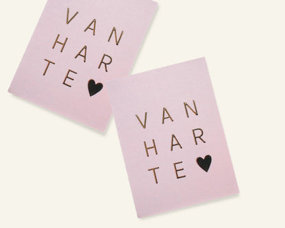 Van Harte Mini Kaartje Greeting Cards - Honeypress Design