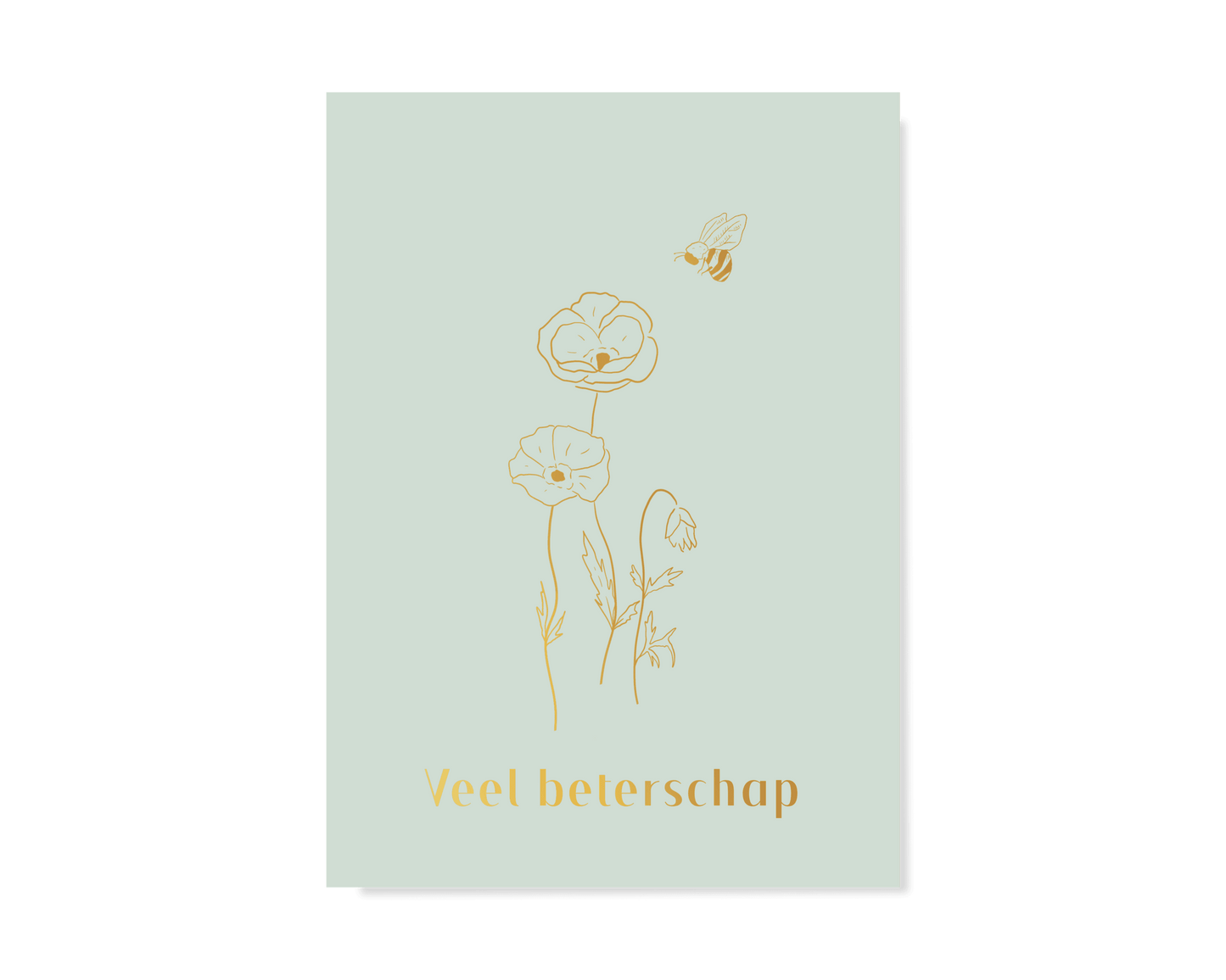 Veel Beterschap Mini Kaartje Greeting Cards - Honeypress Design