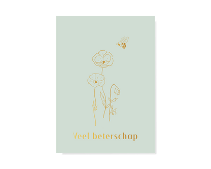 Veel Beterschap Mini Kaartje Greeting Cards - Honeypress Design