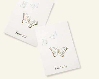 Zomaar Vlinders Mini Kaartje Greeting Cards - Honeypress Design